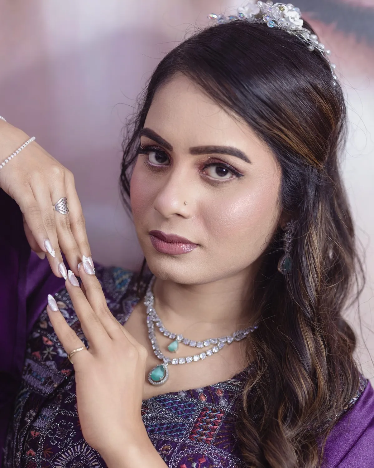 Close-up beauty portrait showing salon hair and makeup · Carpe Diem Salon and Spa